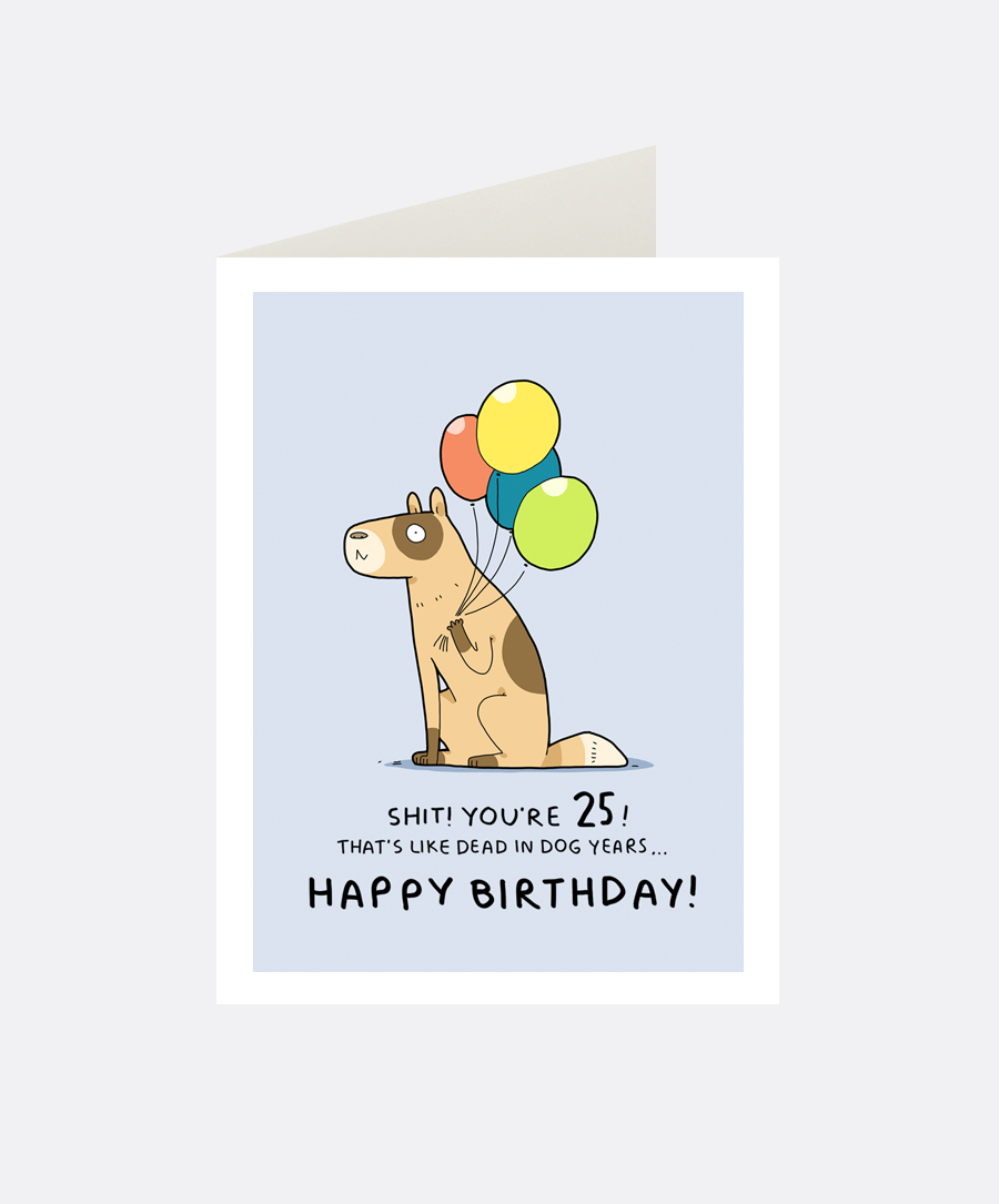 25Th Birthday Card Ideas 25th Birthday Greeting Card Lingvistov Online Store