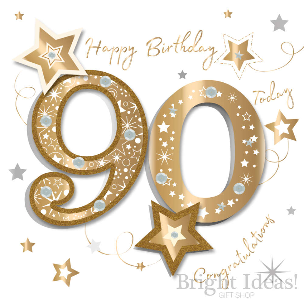 90Th Birthday Card Ideas 90th Birthday Card Congratulations 90 Today