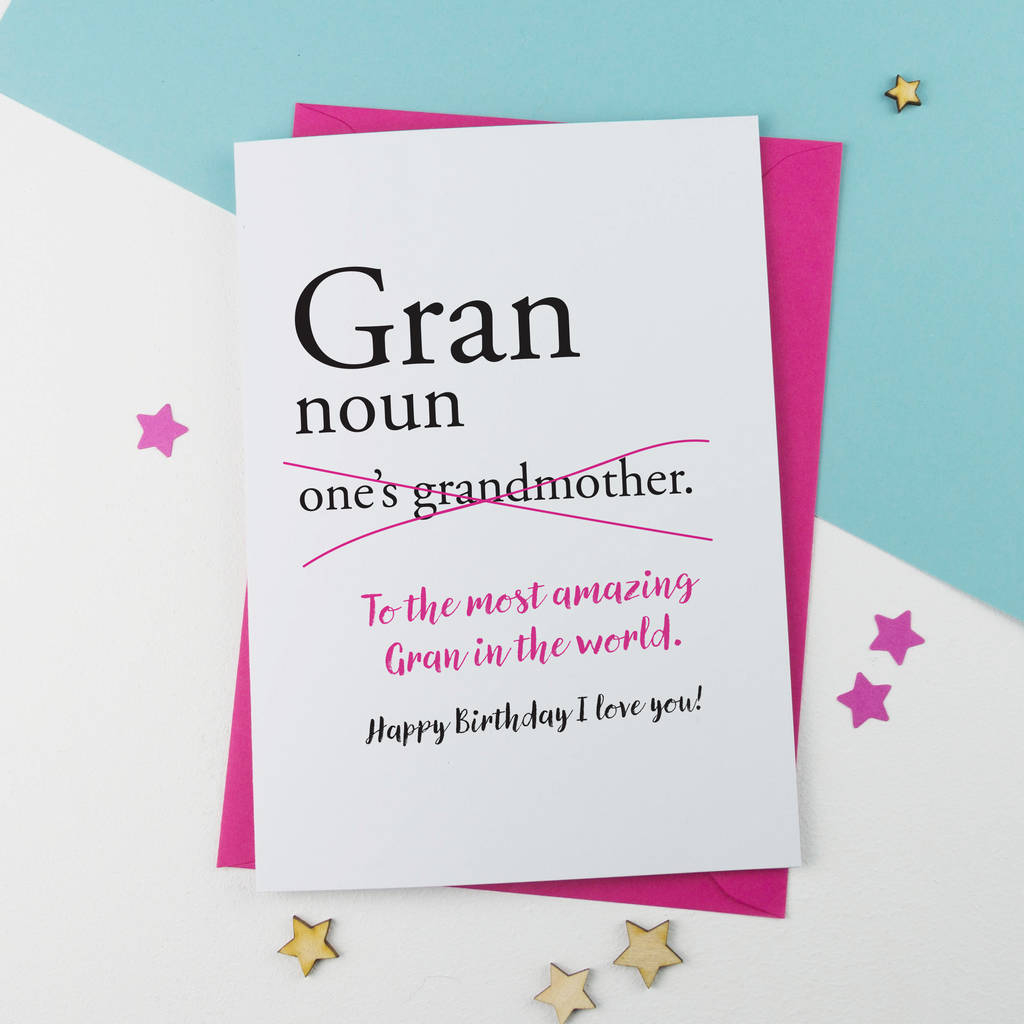 Birthday Card Ideas For Grandma Nanna Nanny Gran Granny Grandma Nan Birthday Card