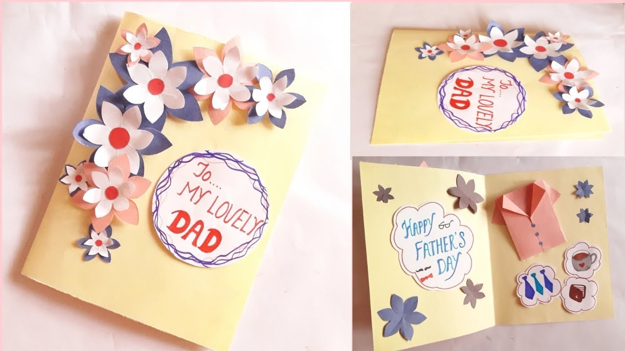 Card Ideas For Dads Birthday Greeting Card Idea For Dad Fathers Day Fathers Birthday