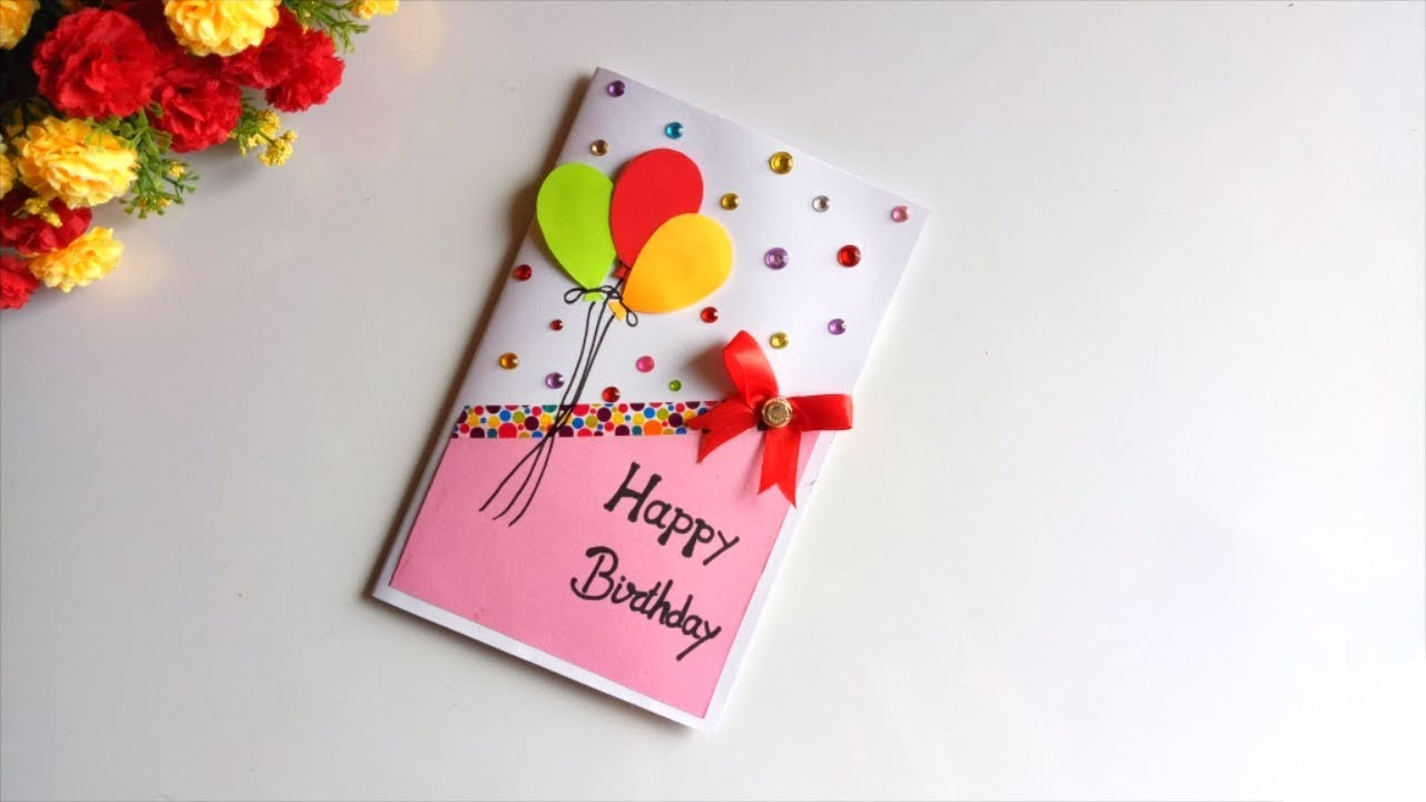 Happy Birthday Card Idea Beautiful Handmade Birthday Card Idea Diy Greeting Cards For Birthday