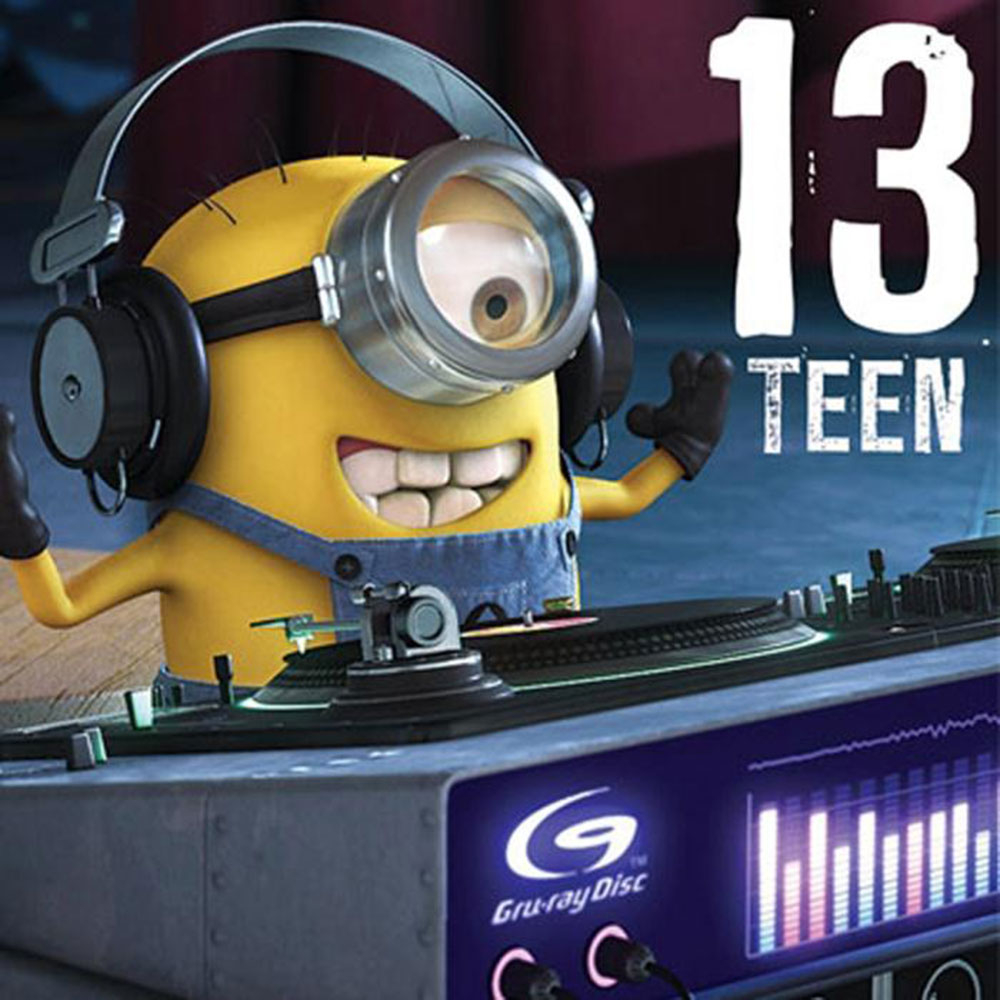 13Th Birthday Card Ideas 13 Teen Minions 13th Birthday Card