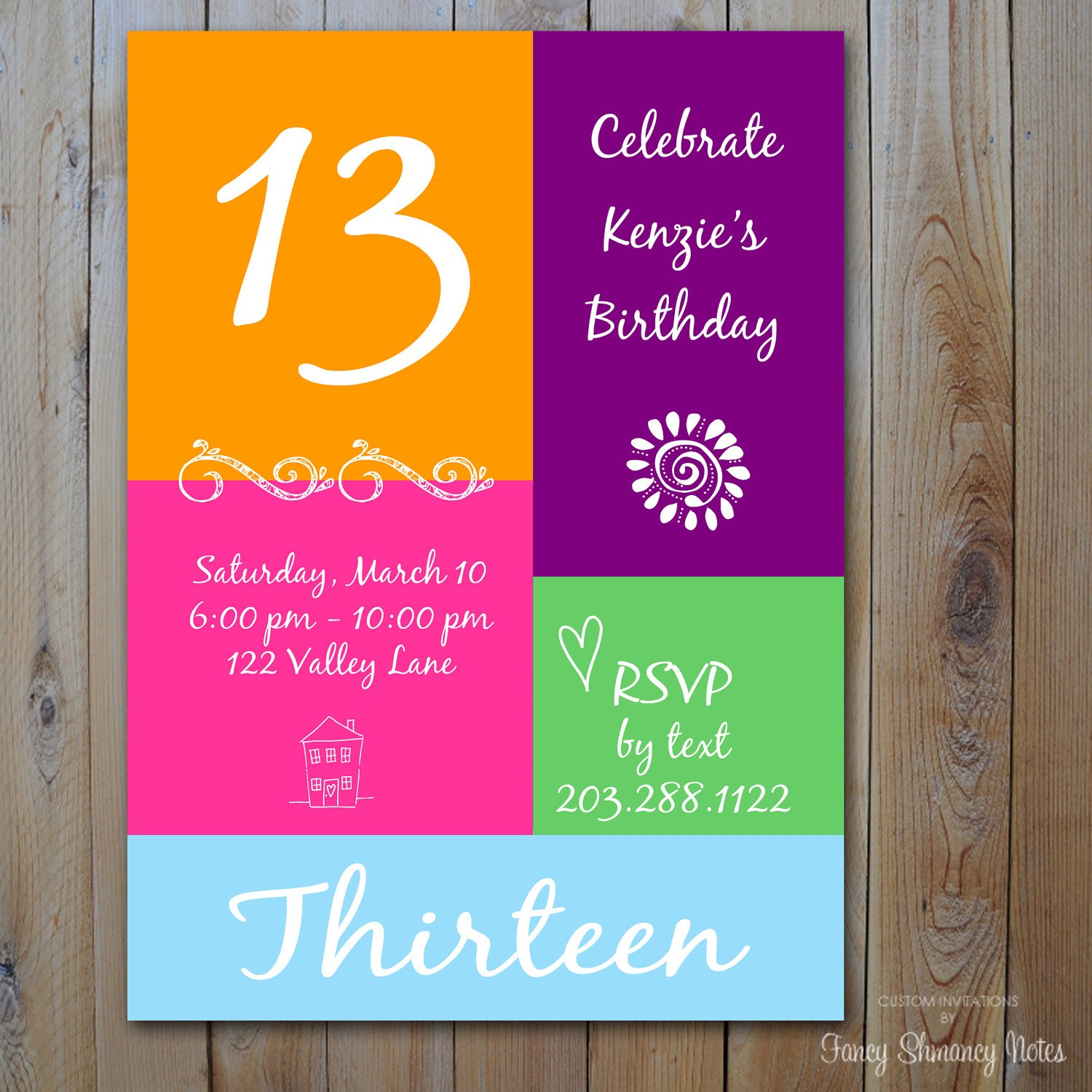 13Th Birthday Card Ideas Party Invitations Cards 13th Birthday Party Invitations Boys 13th