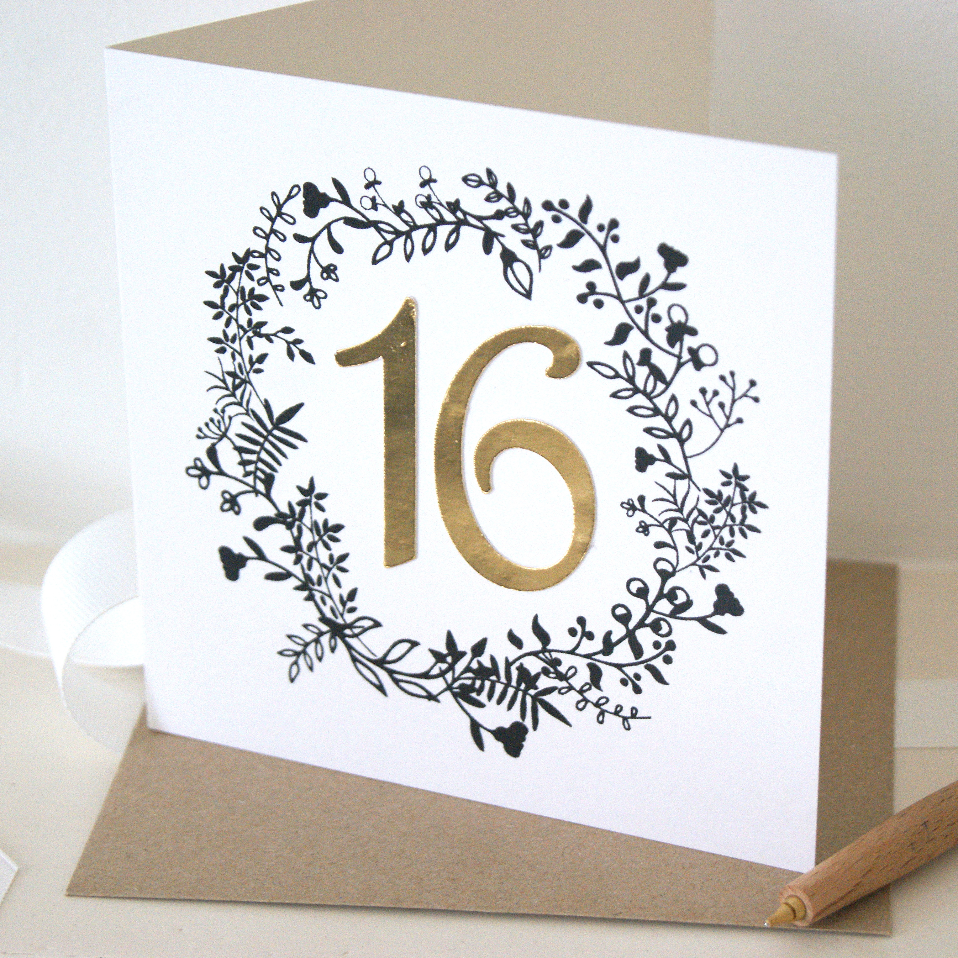 16 Birthday Card Ideas Luxe Gold 16th Birthday Card