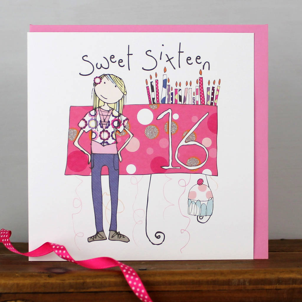 16Th Birthday Card Ideas 16th Birthday Card Girl