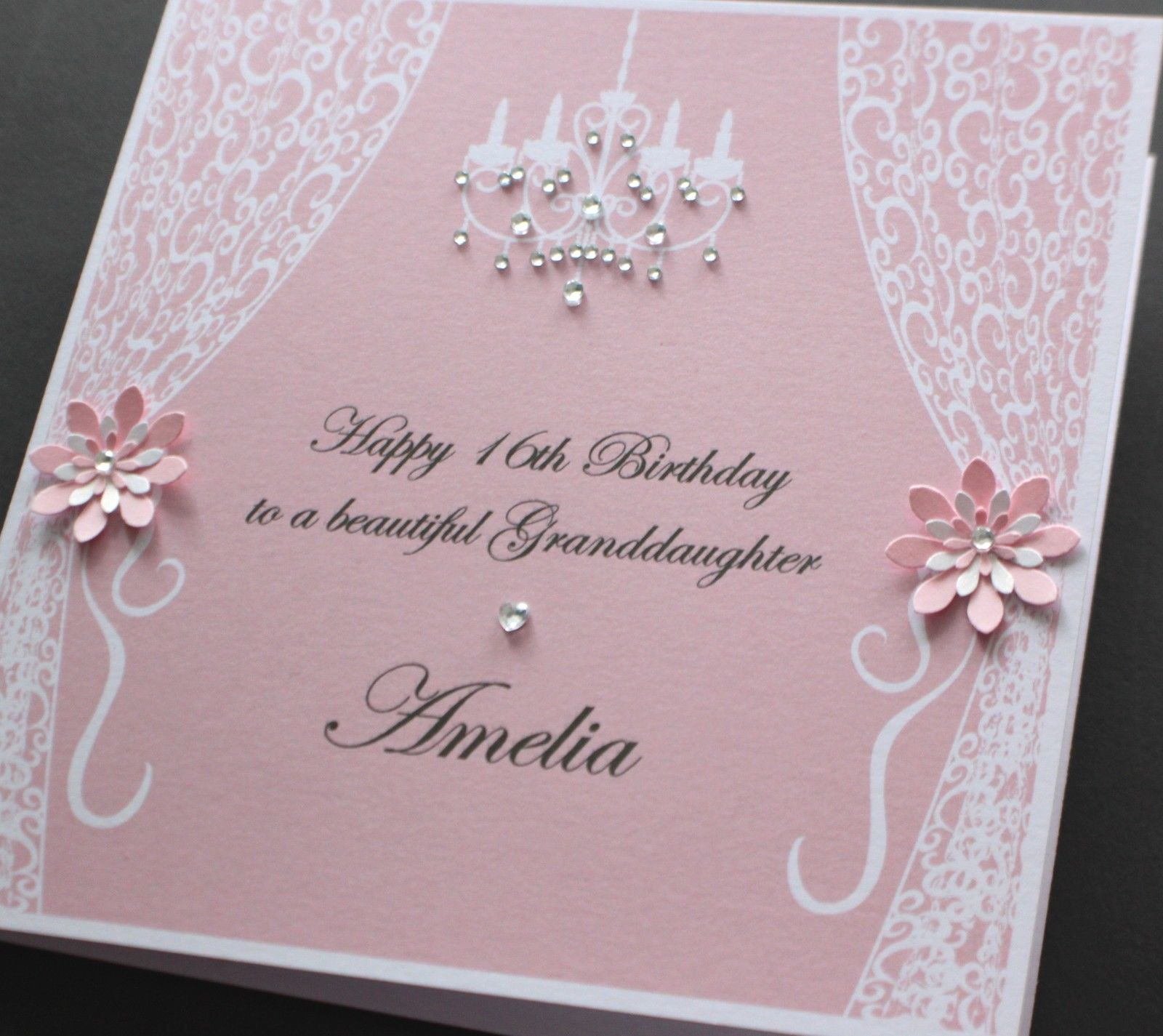 16Th Birthday Card Ideas Handmade Personalised Vintage Style Birthday Card Many Colours Daughter Mum 148mm Square
