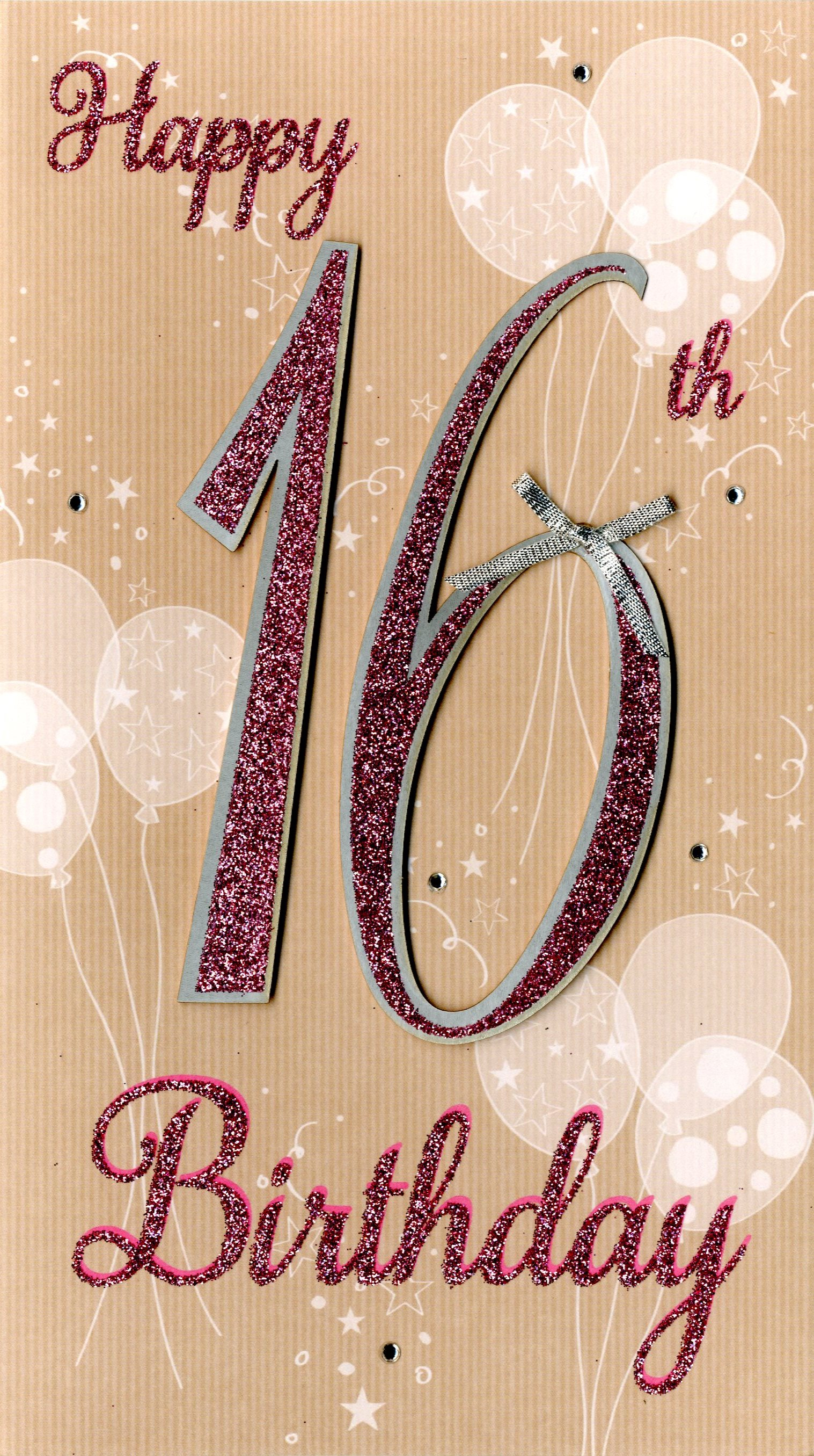 16Th Birthday Card Ideas Happy 16th Birthday Greeting Card