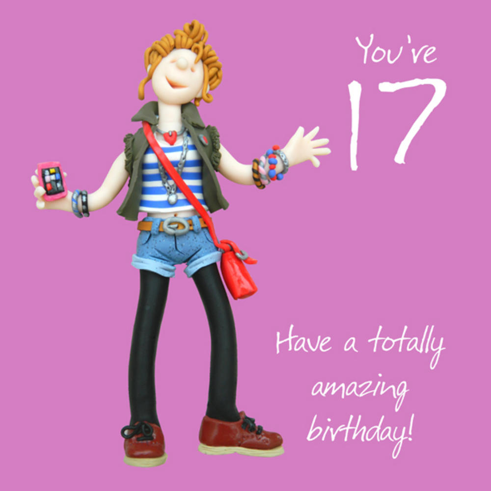 17Th Birthday Card Ideas 17th Birthday Female Greeting Card One Lump Or Two Range