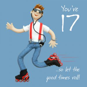 17Th Birthday Card Ideas 17th Birthday Male Greeting Card One Lump Or Two Range
