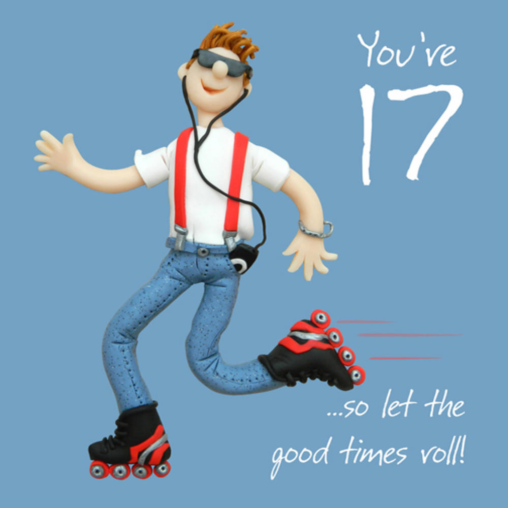 17Th Birthday Card Ideas 17th Birthday Male Greeting Card One Lump Or Two Range