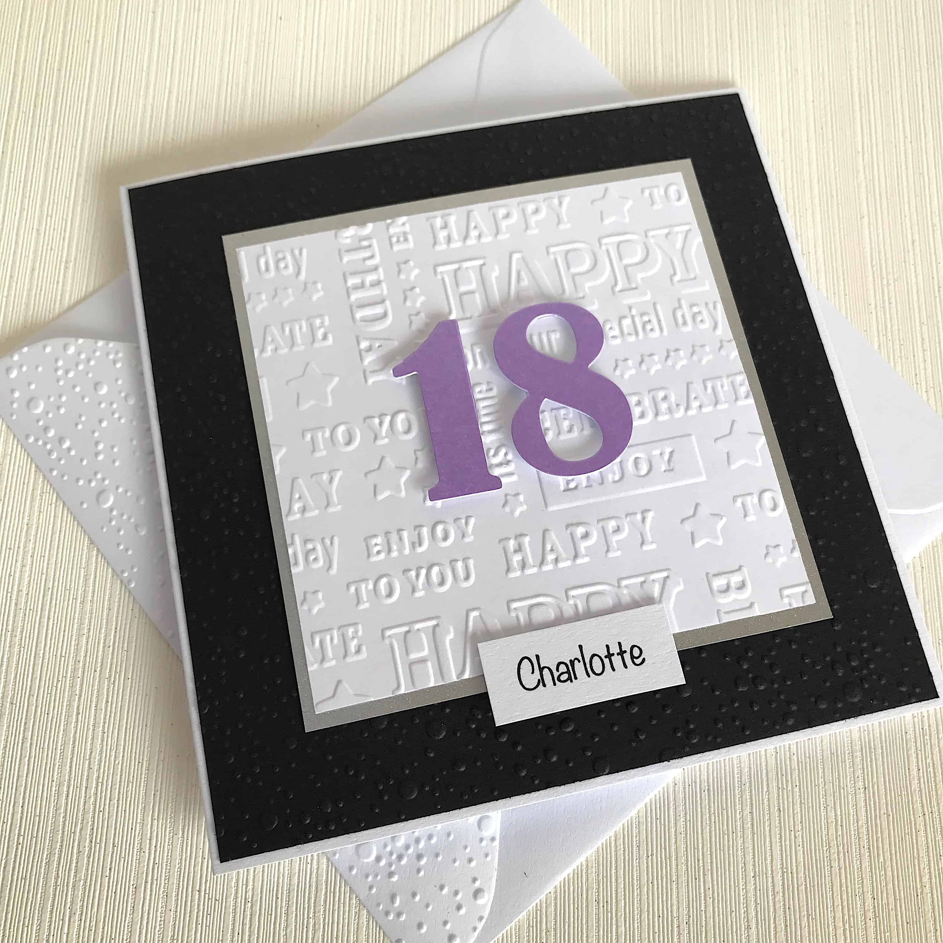 18 Birthday Card Ideas Personalised 18th Birthday Card Handmade Birthday Card