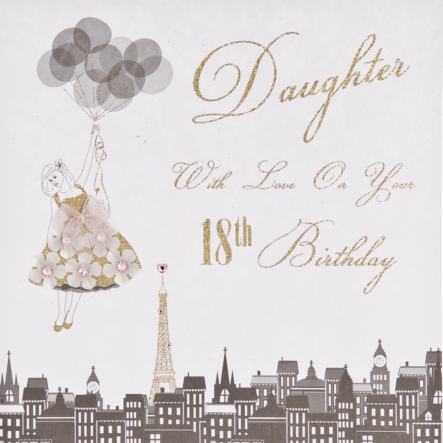 18Th Birthday Card Ideas Handmade 18th Daughter Handmade Birthday Card Et29