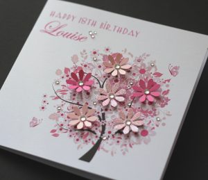 18Th Birthday Card Ideas Handmade Handmade Personalised Spring Beauties Birthday Card 148mm Square 4 Colours
