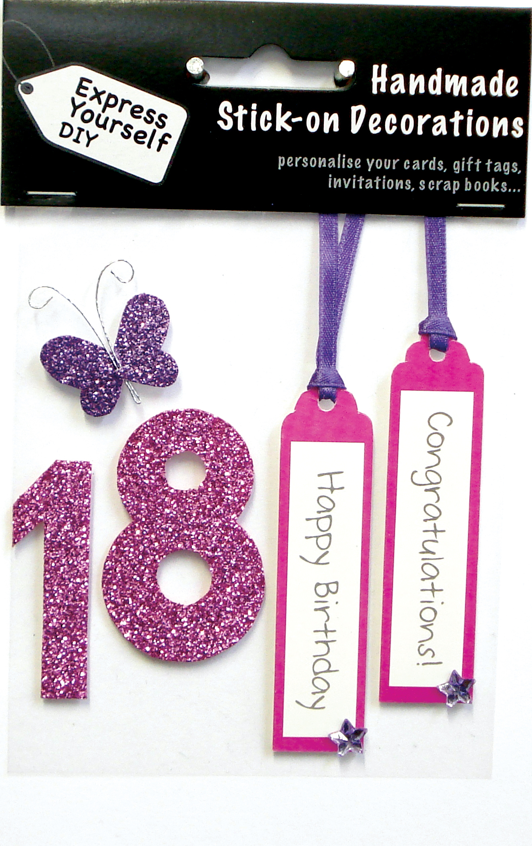 18Th Birthday Card Ideas Handmade Pink 18th Birthday Diy Greeting Card Toppers