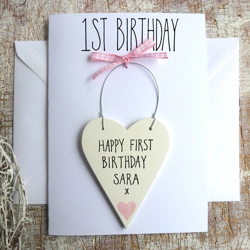 1St Birthday Card Ideas Ba Girls 1st Birthday Card