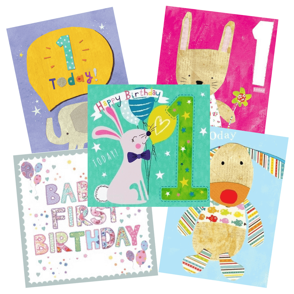 1St Birthday Card Ideas Ba S 1st Birthday Card Multi Pack 5 Cards Per Pack