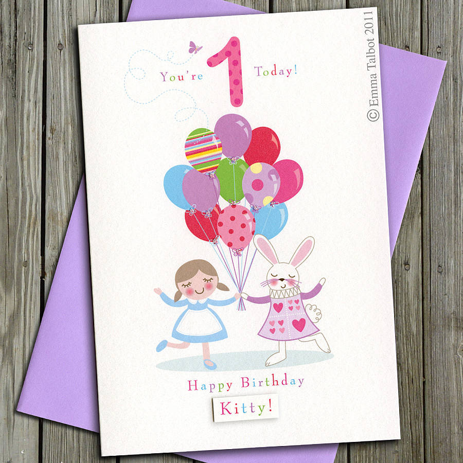 1St Birthday Card Ideas First Birthday Or Pick Your Age Personalised Card