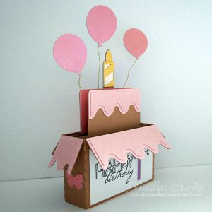 1St Birthday Card Ideas Handmade Birthday Card Idea Using Silhouette Birthday Box Cutting File