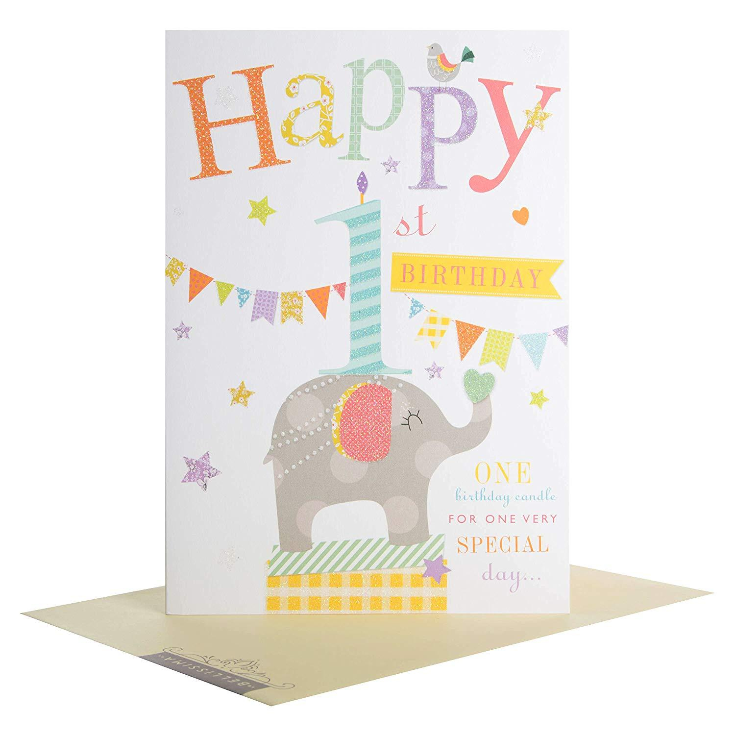 1St Birthday Card Ideas Happy 1st Birthday Card