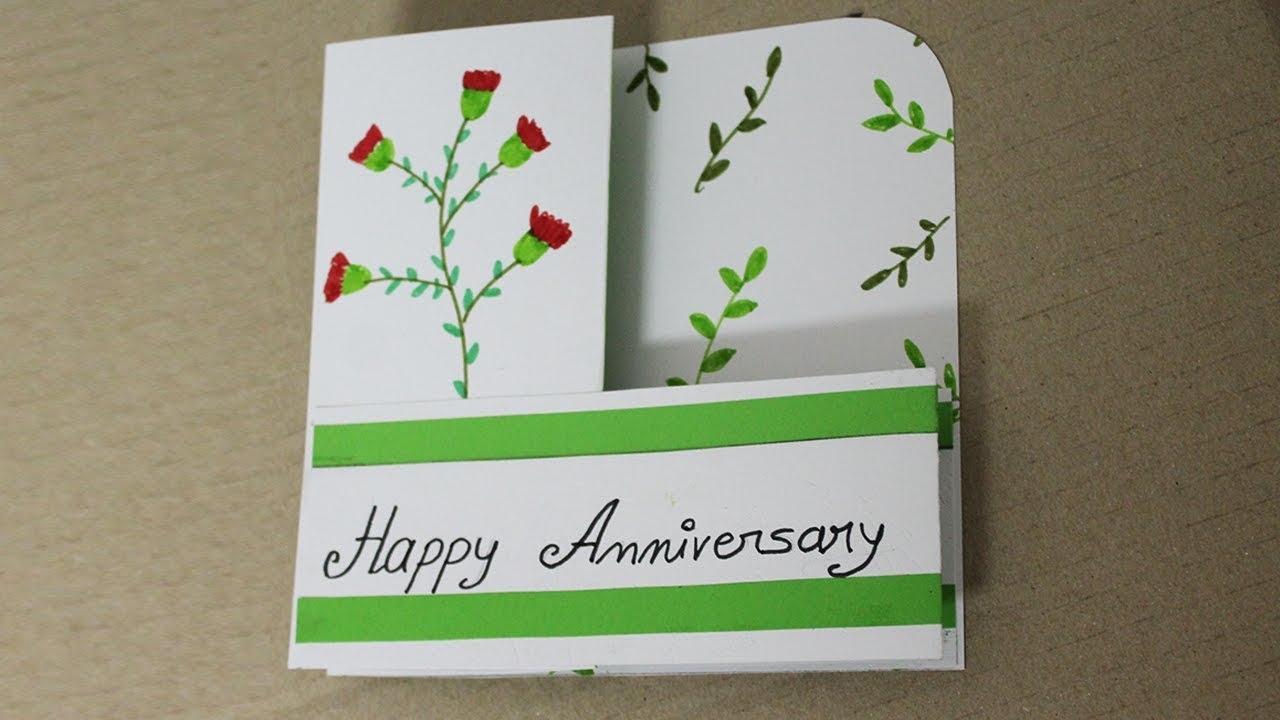 20Th Birthday Card Ideas Diy Anniversary Card For Parents Handmade Cards For Anniversary