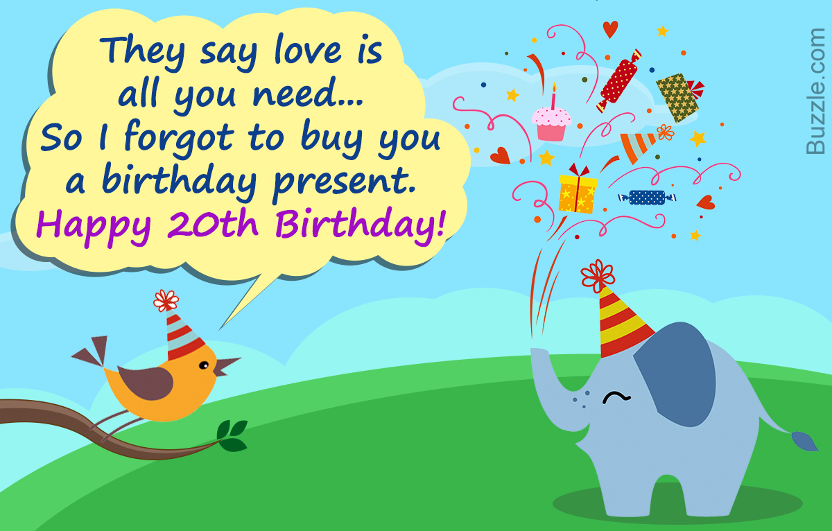 20Th Birthday Card Ideas Genuinely Heartfelt Happy 20th Birthday Wishes And Quotes