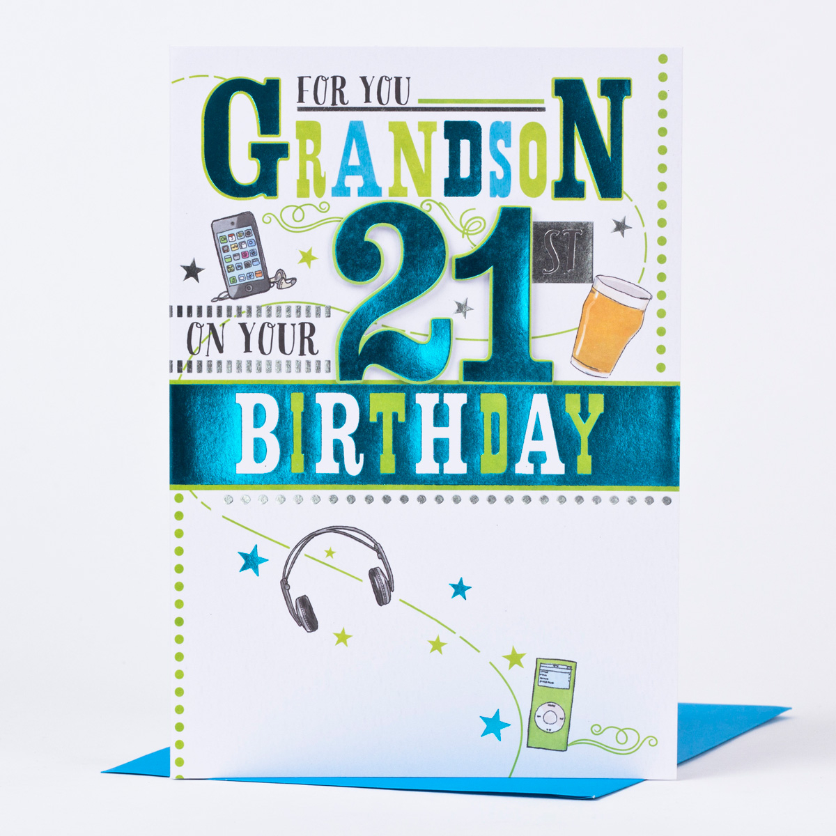 21 Birthday Card Ideas 21st Birthday Card For You Grandson