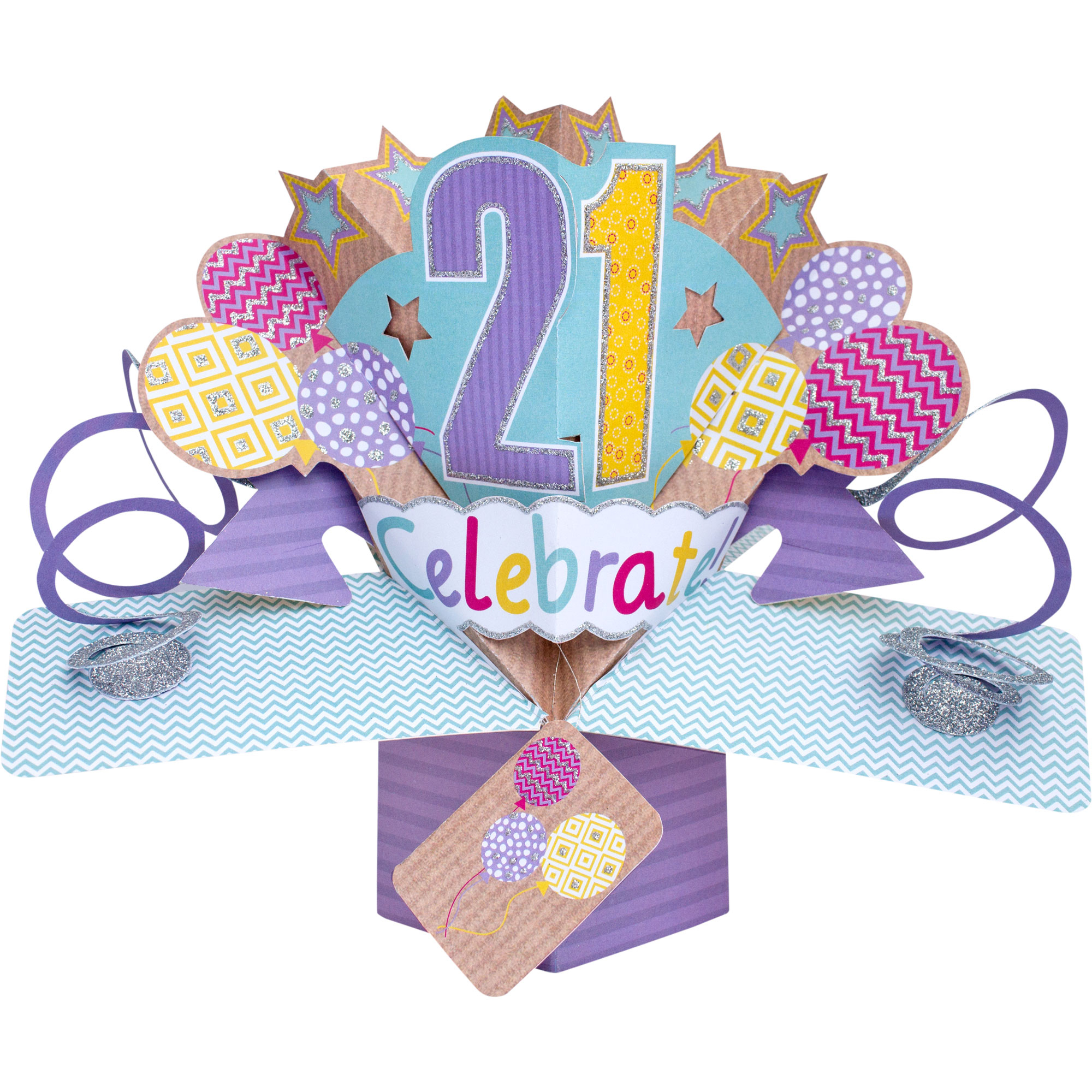21St Birthday Card Ideas Happy 21st Birthday Pop Up Greeting Card