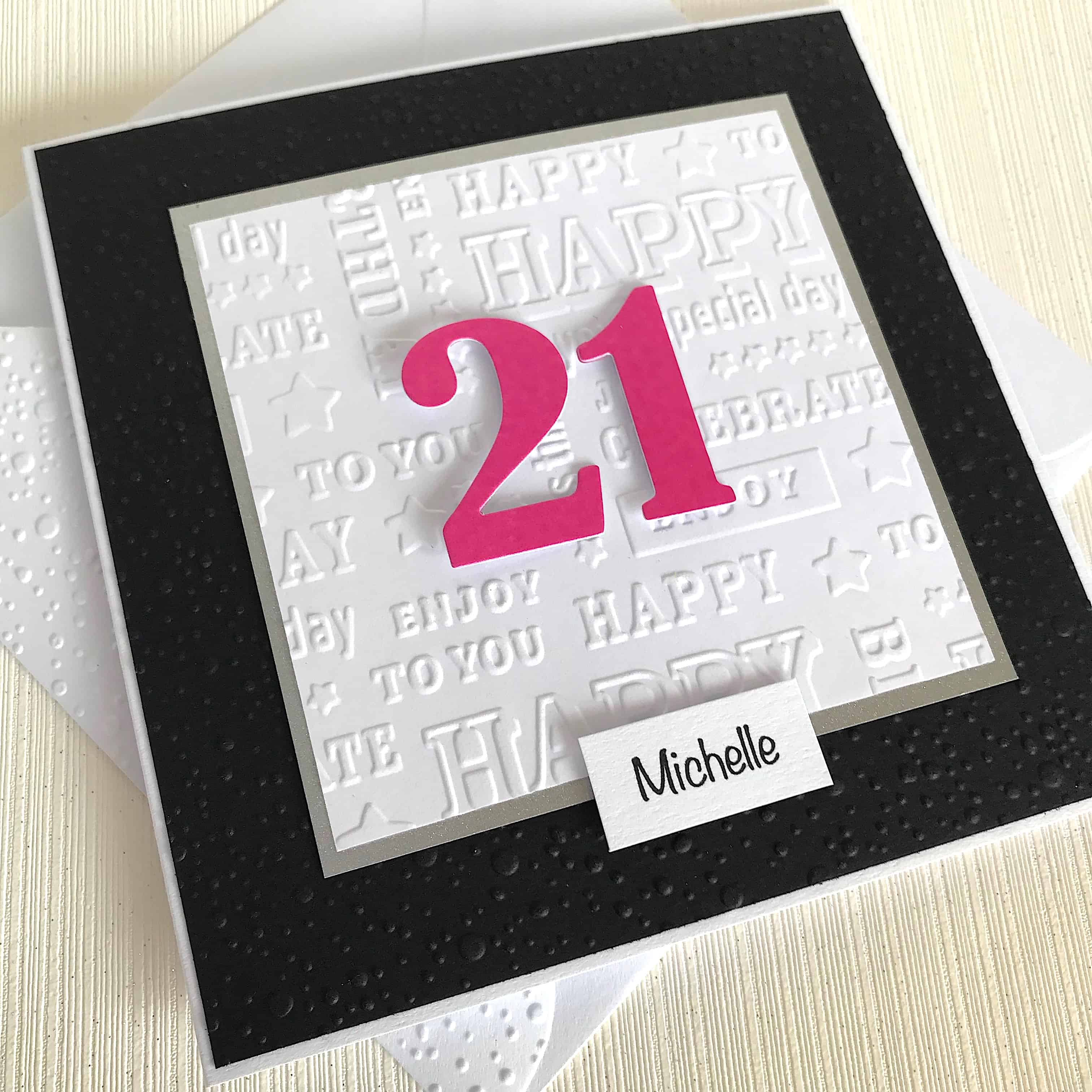 21St Birthday Card Ideas Personalised 21st Birthday Card Handmade Birthday Card