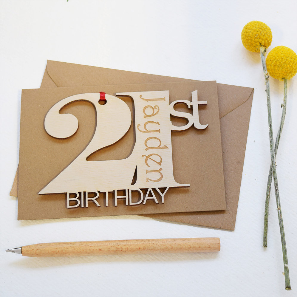 21St Birthday Card Ideas Personalised 21st Birthday Card Hickory Dickory