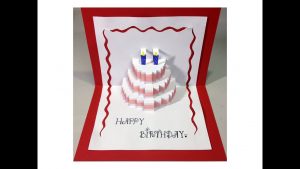 3 Year Old Birthday Card Ideas Happy Birthday Cake Pop Up Card Tutorial