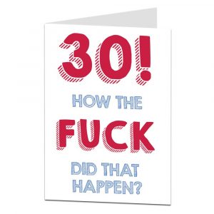 30Th Birthday Card Ideas Adult Happy 30th Birthday Card