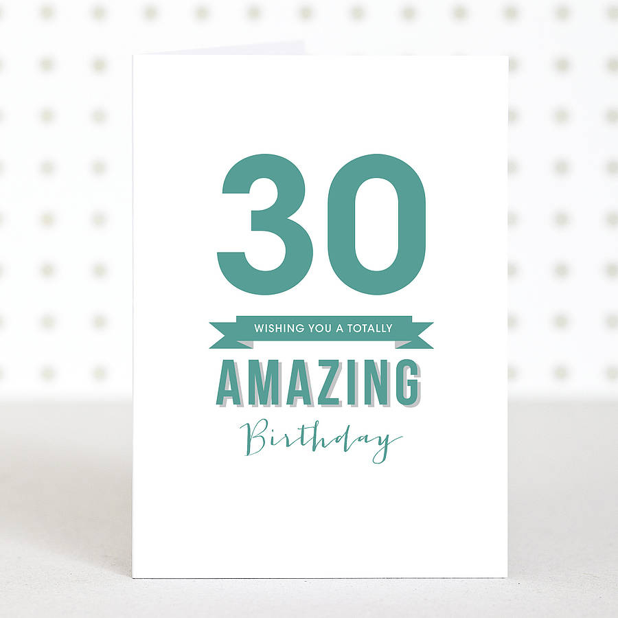 30Th Birthday Card Ideas Amazing 30 Birthday Card