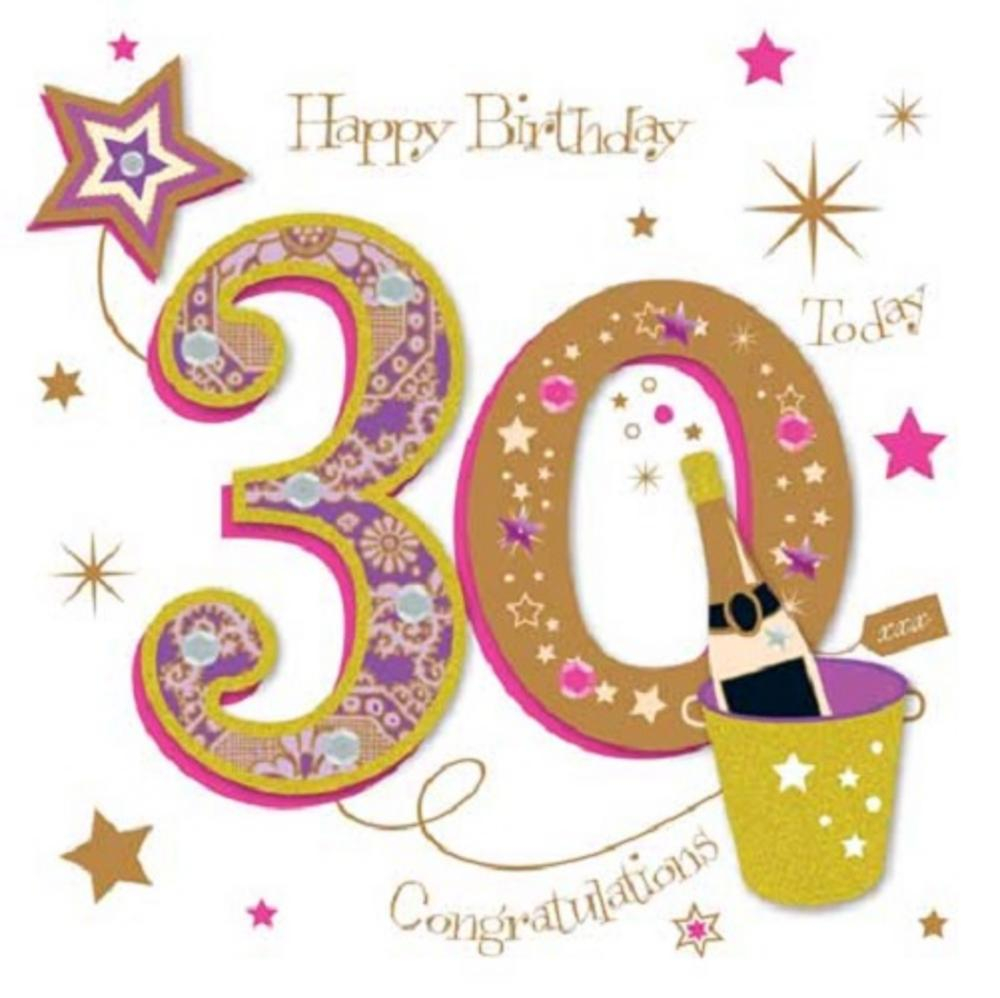 30Th Birthday Card Ideas Happy 30th Birthday Greeting Card Talking Pictures