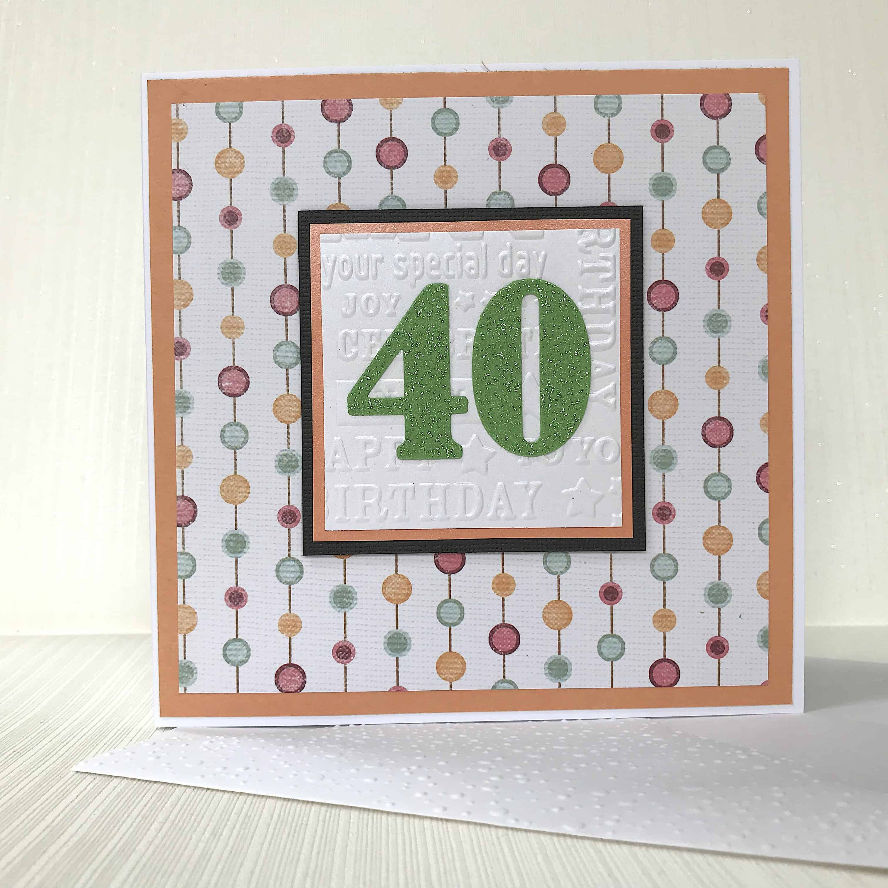 40 Birthday Card Ideas 40th Birthday Card Handmade Ready For Delivery