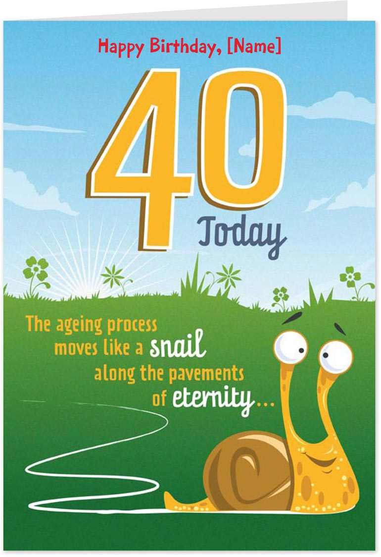 40 Birthday Card Ideas Amsbe Free Funny Personalised 40th Birthday Cards Ecards