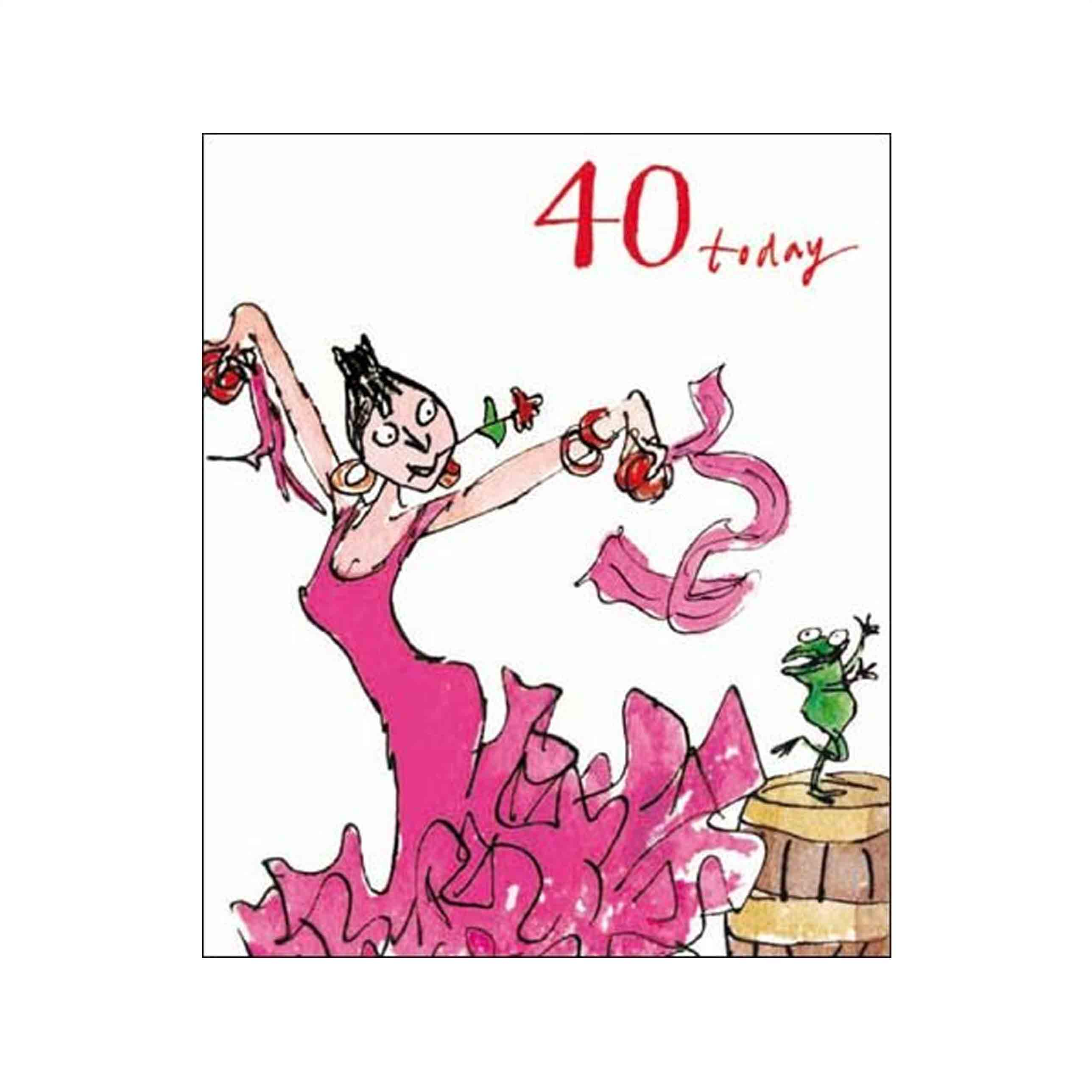 40 Birthday Card Ideas Female Birthday Card Quentin Blake Age 40