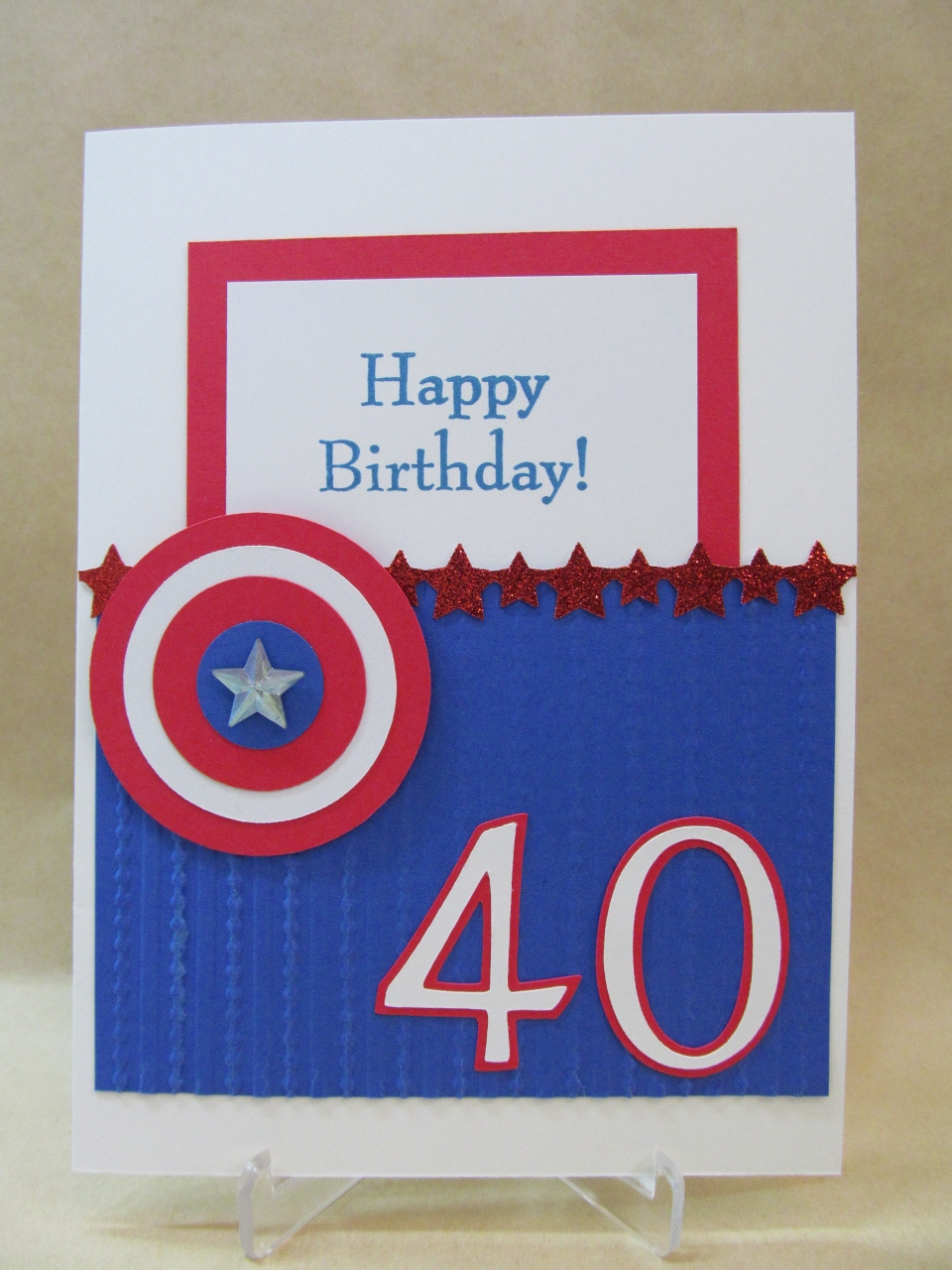 40 Birthday Card Ideas Savvy Handmade Cards Happy 40th Birthday Card