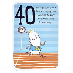 40Th Birthday Card Ideas 40th Birthday Card Starting Line
