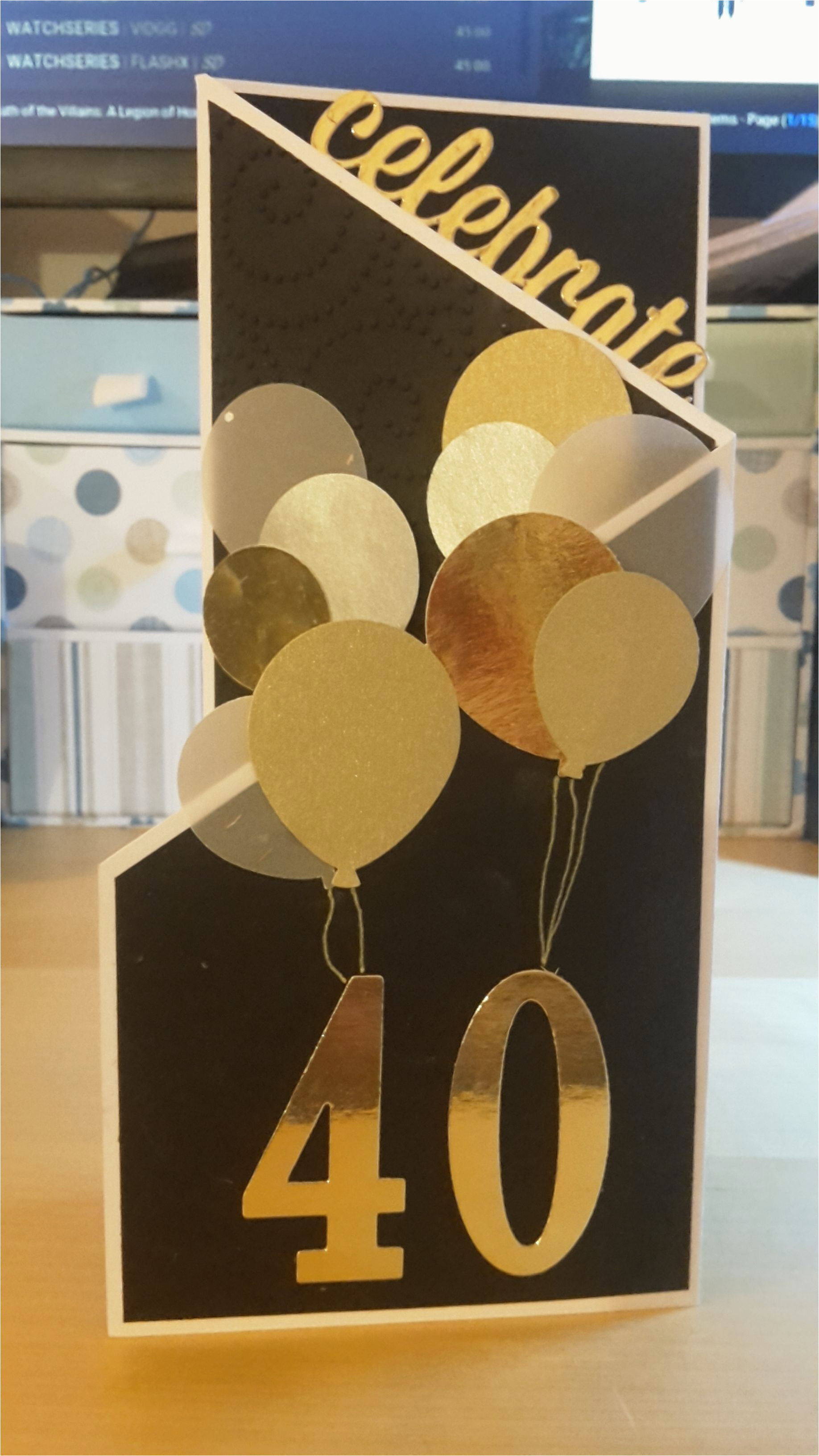 40Th Birthday Card Ideas Diy 50 Birthday Cards Neil S 40th Birthday Card Z Fold Card Using