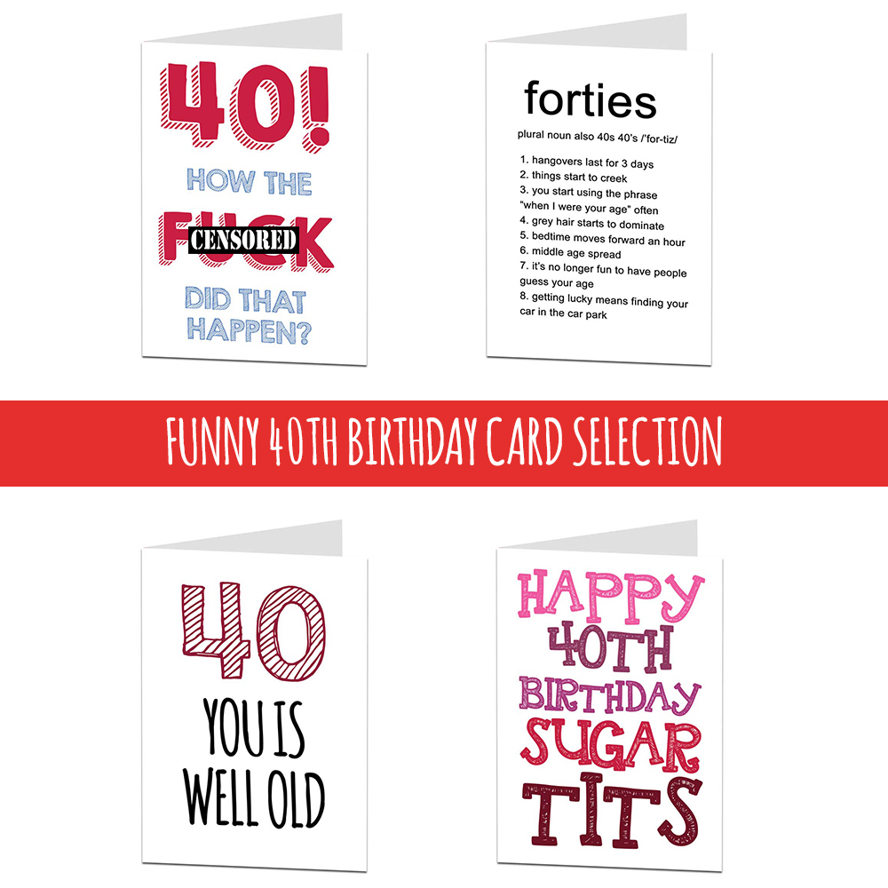40Th Birthday Card Ideas For Men Details About 40 40th Birthday Card Cards For Men Women Brother Sister Husband Wife Funny Rude