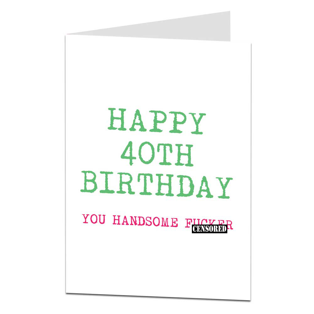 40Th Birthday Card Ideas For Men Details About Funny 40th 40 Today Birthday Card For Husband Hub Boyfriend Bf Him Men