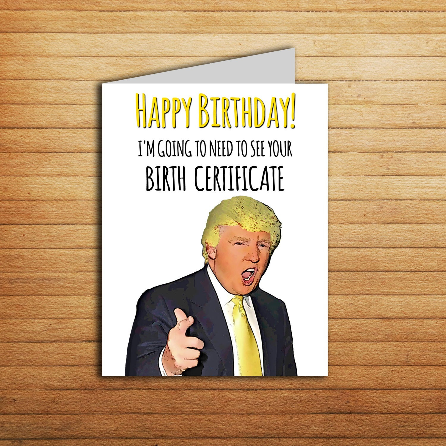 40Th Birthday Card Ideas For Men Donald Trump Card Birth Certificate Birthday Card Printable Funny Card For Boyfriend Gift For Best Friend 40th Birthday 30 Bday Pop Culture