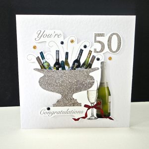 50 Birthday Card Ideas Celebration Bottles 50th Birthday Card Decorque Cards