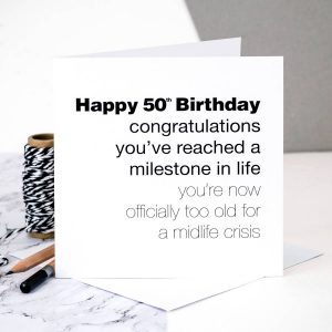 50Th Birthday Card Ideas 50th Birthday Card For Men