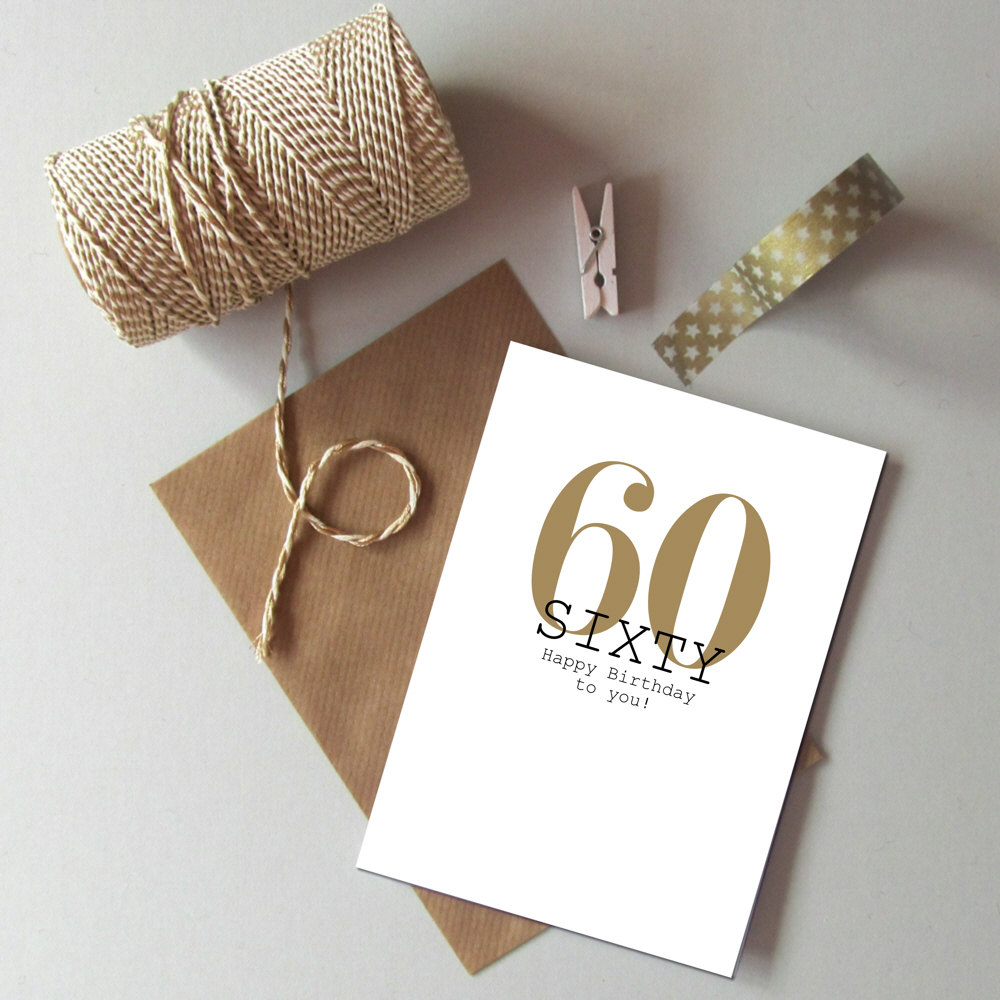 60Th Birthday Card Ideas 60th Birthday Card