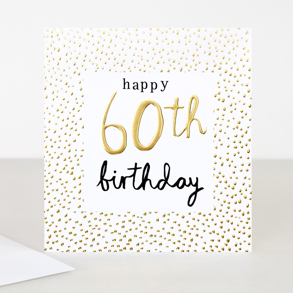 60Th Birthday Card Ideas Gold 60th Birthday Card