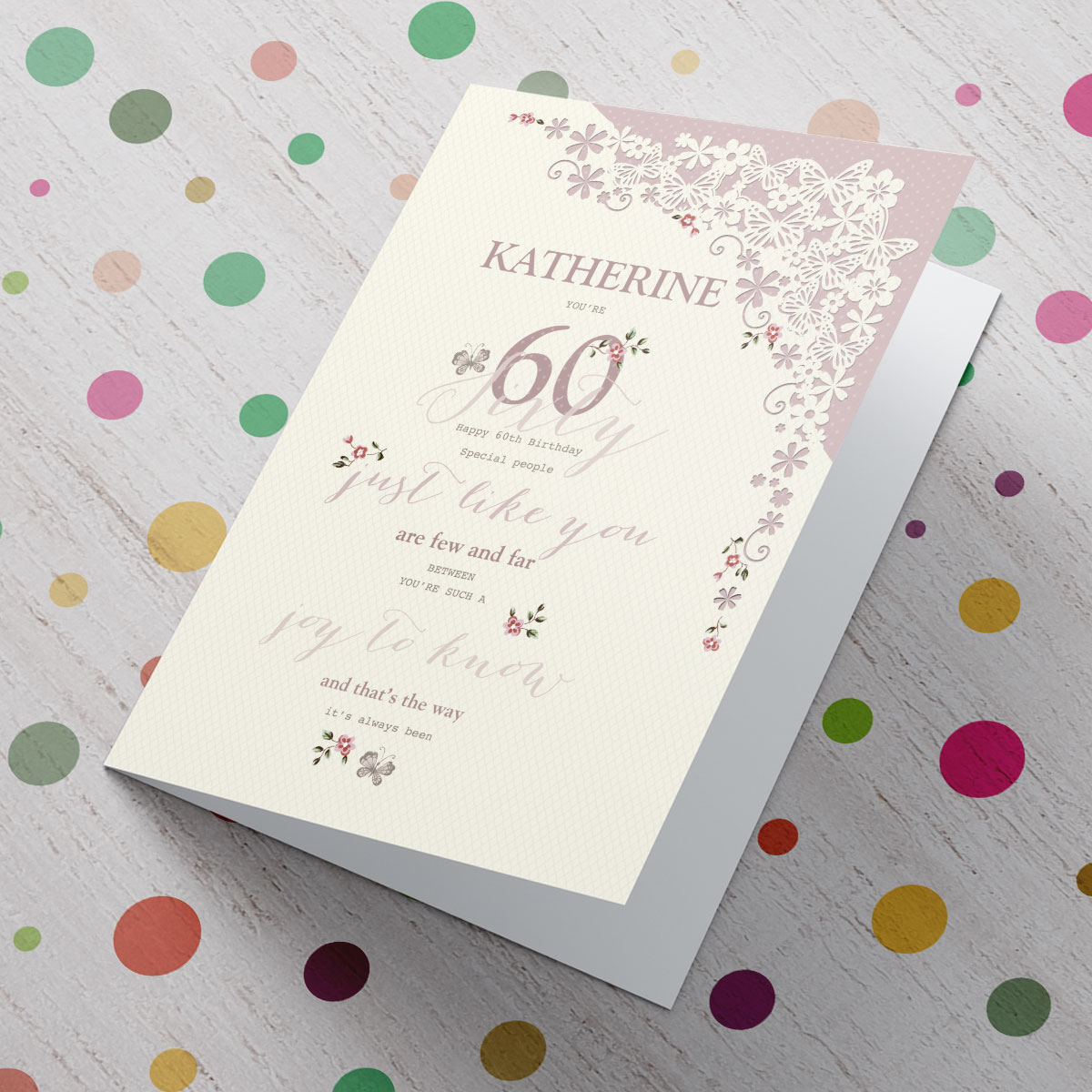 60Th Birthday Card Ideas Personalised 60th Birthday Card Youre A Joy