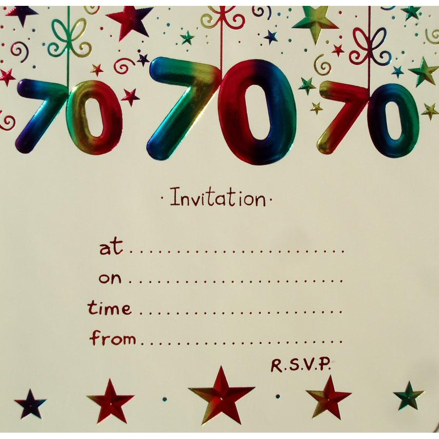 70 Birthday Card Ideas 002 70th Birthday Invitations Templates Free Invitation Template