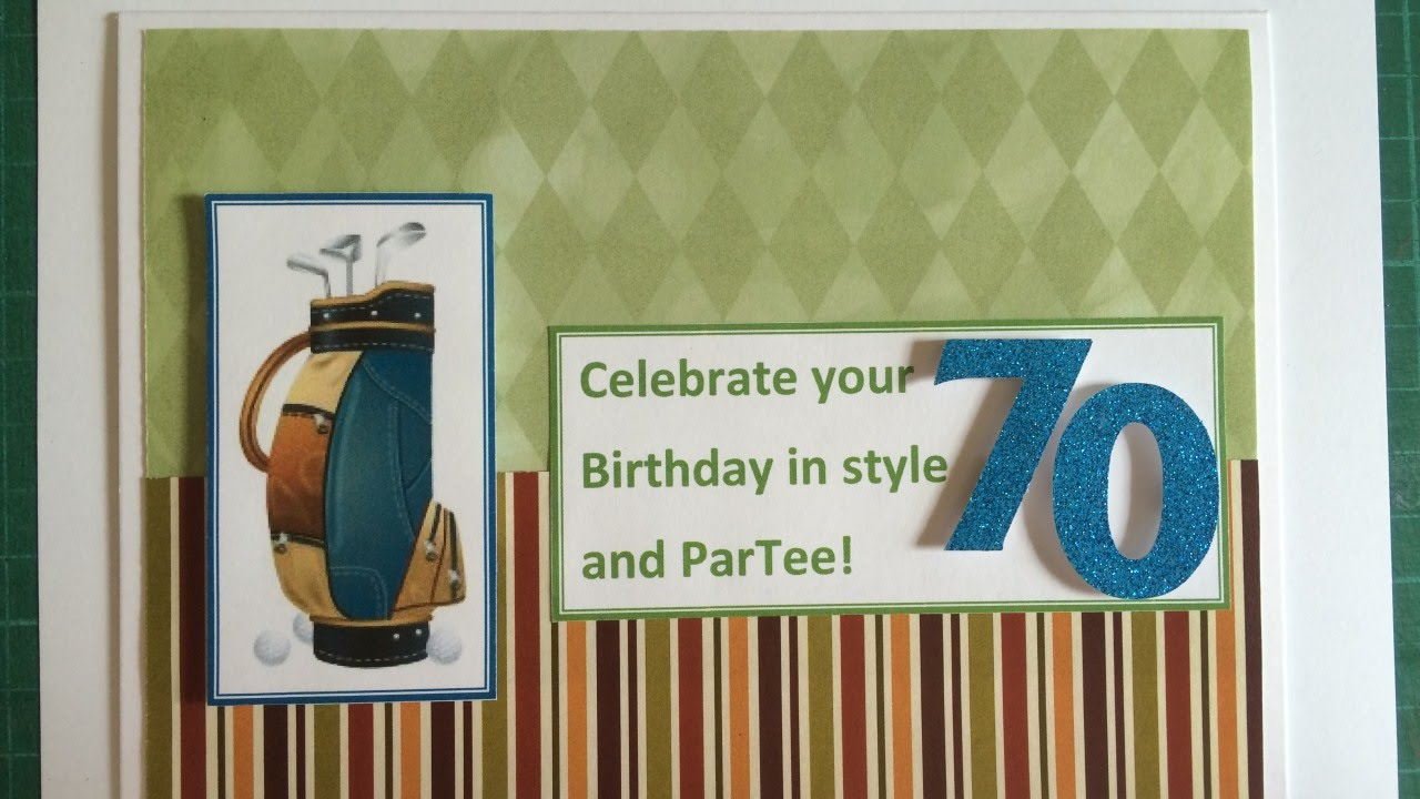 70Th Birthday Card Ideas Make A Sporty 70th Birthday Card Diy Guidecentral
