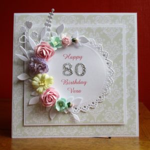 80 Birthday Card Ideas Cards From Lynnes Loft 80th Birthday Cardand A Day With Emilia